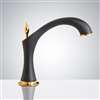 Fontana Commercial Automatic Black And Gold Sensor Faucet